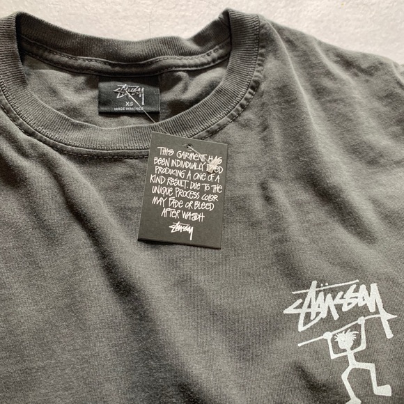 STUSSY WARRIOR MAN PIG. DYED LONG SLEEVE T-SHIRT - Picture 5 of 5